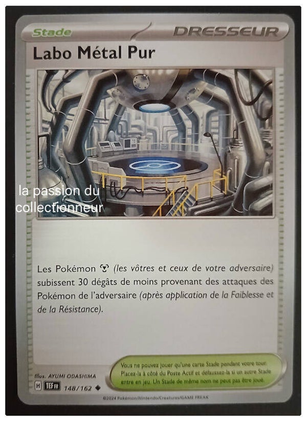 Carte pokémon du Labo Métal Pur 148/162