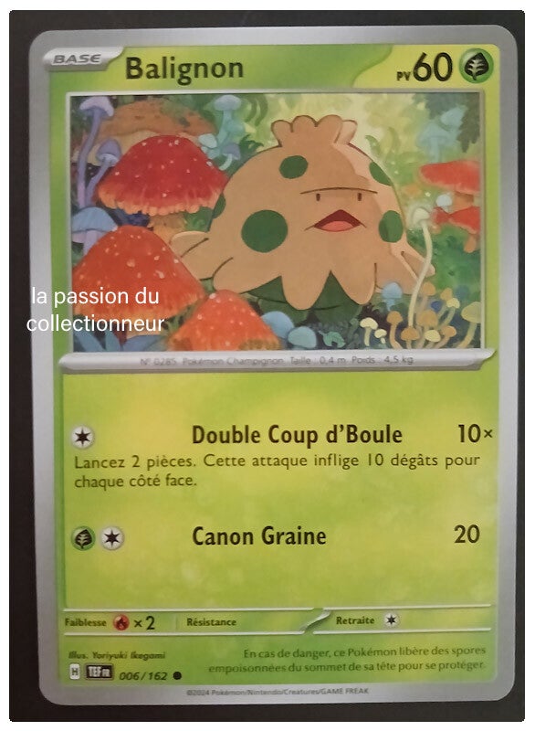 Carte pokémon de Balignon 006/162