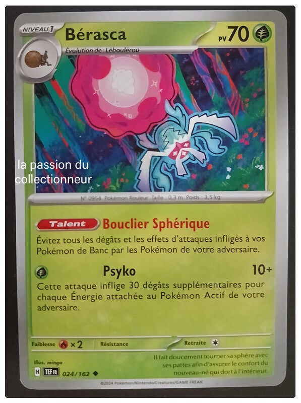 Carte pokémon de Bérasca 024/162