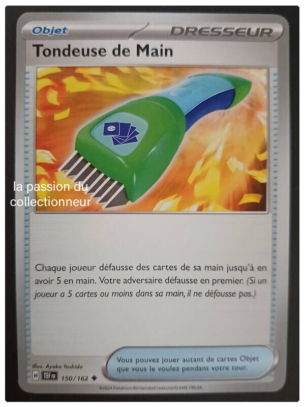 Carte pokémon de la Tondeuse de Main 150/162