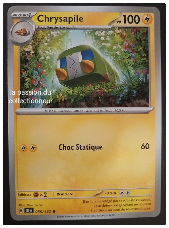 Carte pokémon de Chrysapile 055/162
