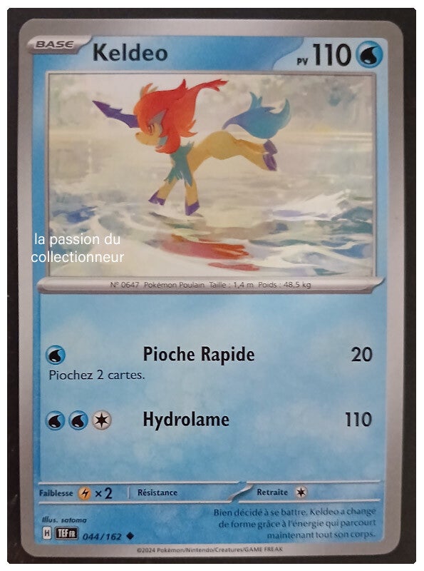 Carte pokémon de Keldeo 044/162