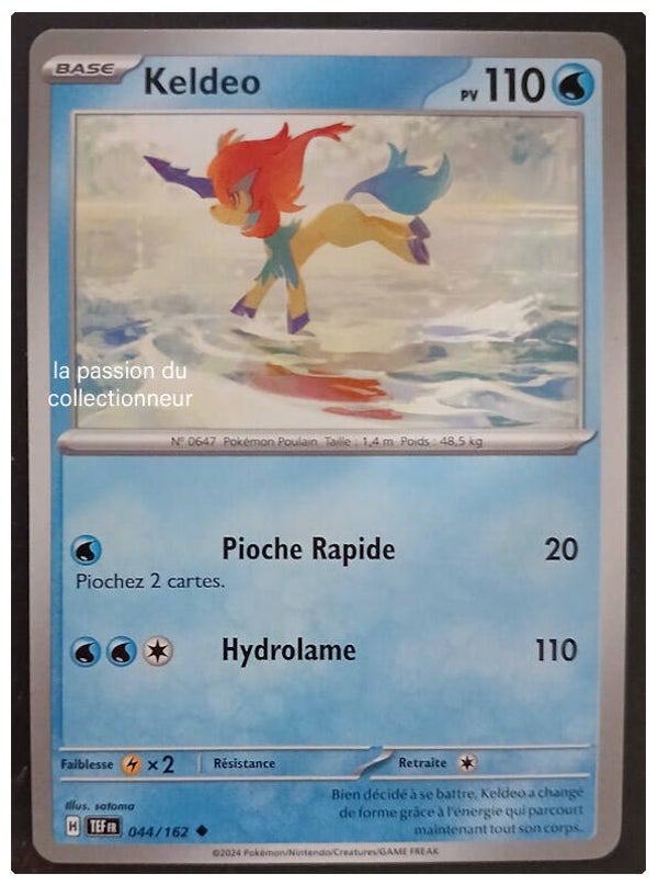 Carte pokémon de Keldeo 044/162