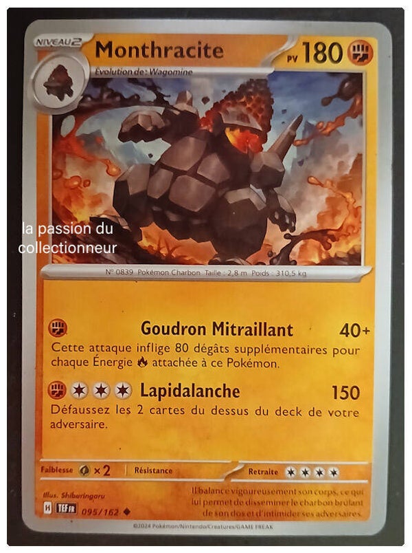 Carte pokémon de Monthracite 095/162