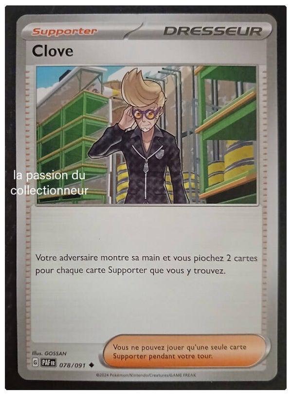 Carte pokémon de Clove 078/091