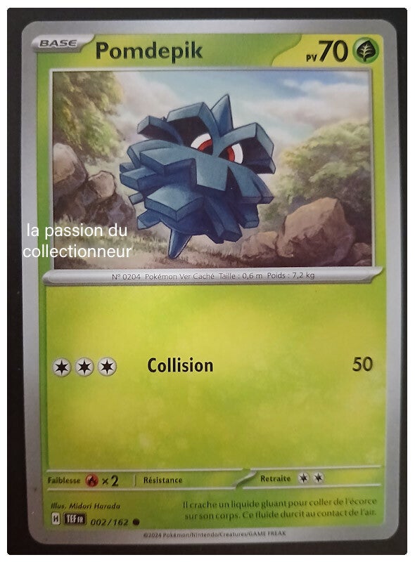 Carte pokémon de Pomdepik 002/162