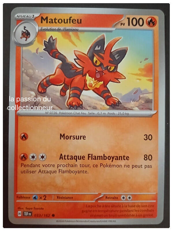 Carte pokémon de Matoufeu 033/162