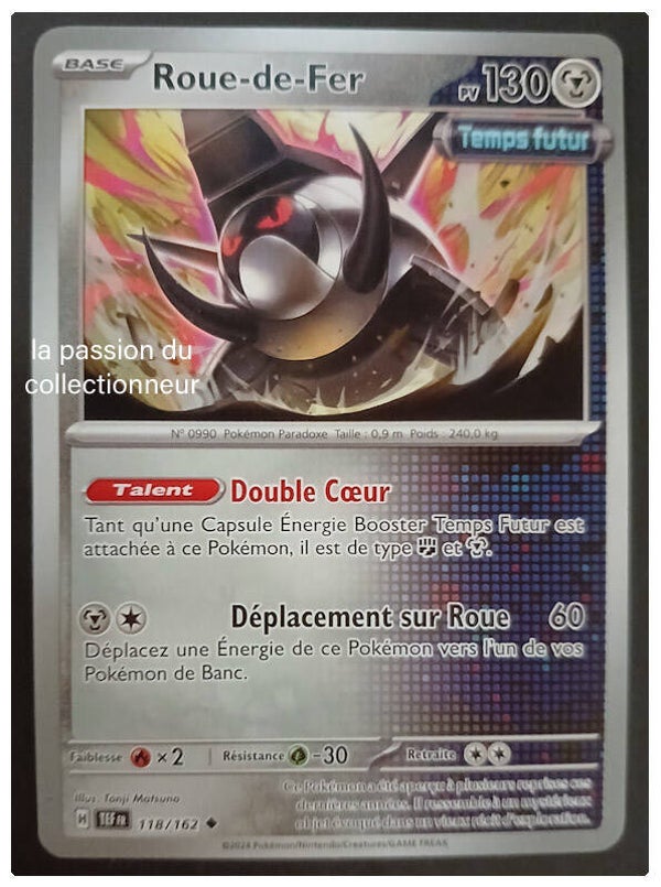 Carte pokémon de la Roue de Fer 118/162