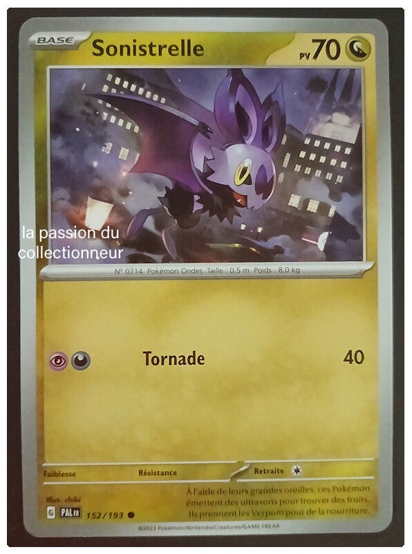 Carte pokémon de Sonistrelle 152/193
