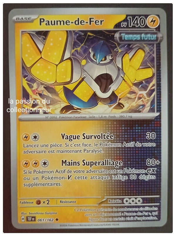 Carte pokémon de la Paumé de Fer 061/162