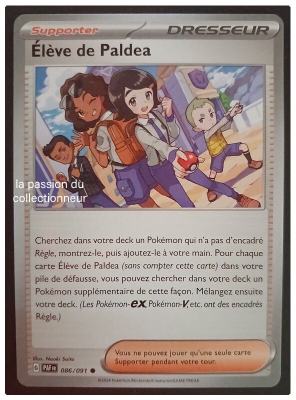 Carte pokémon des Élève de Paldea 086/091