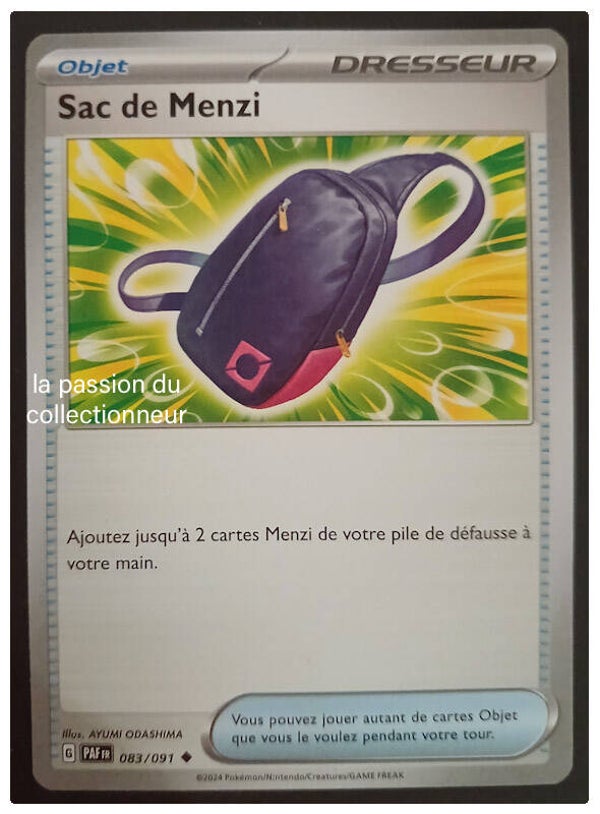 Carte pokémon du Sac de Menzi 083/091