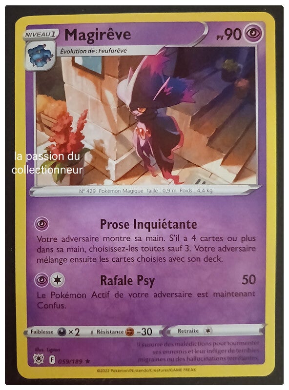 Carte pokémon de Magirêve 059/189