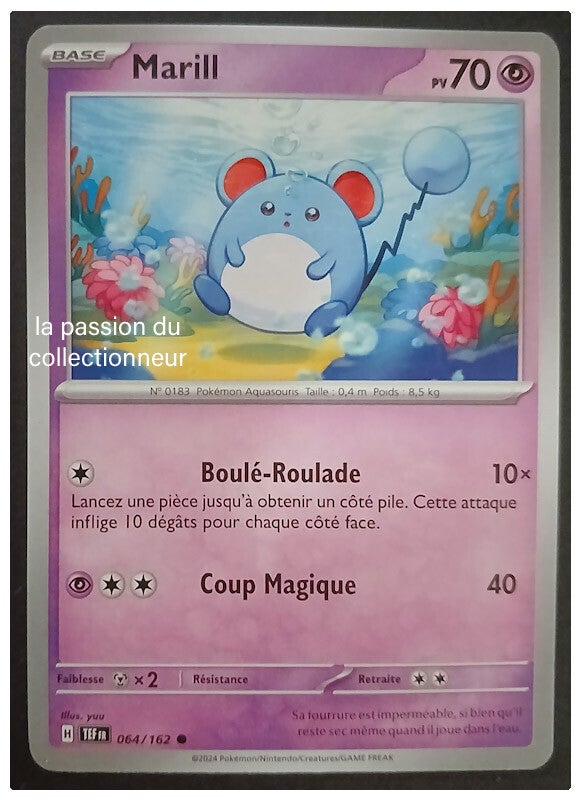 Carte pokémon de Marill 064/162