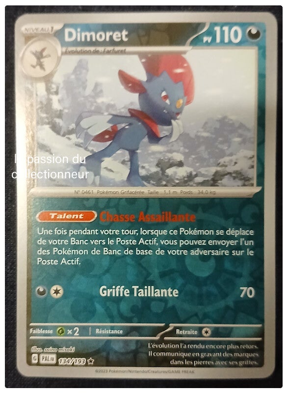Carte pokémon de Dimoret 134/193
