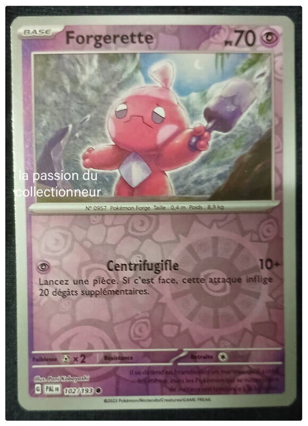 Carte pokémon de Forgerette 102/193