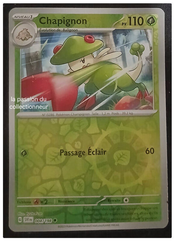 Carte pokémon de Chapignon 004/198