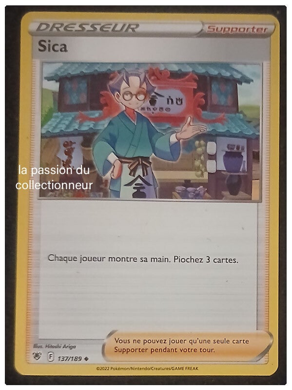 Carte pokémon de Sica 137/189