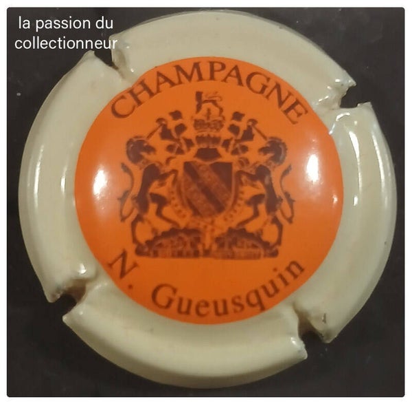 Capsule de champagne Gueusquin Nicolas contour crème