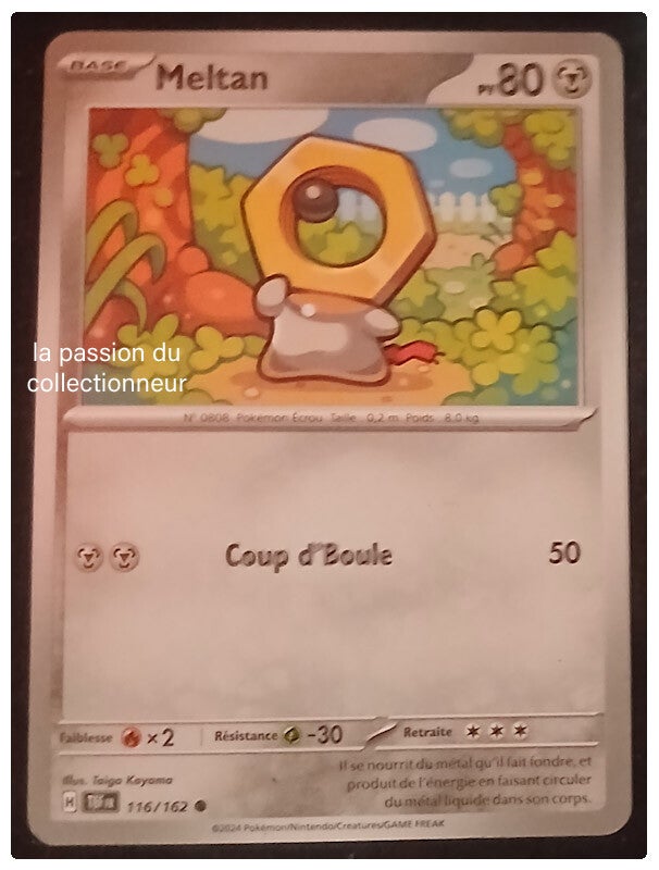 Carte pokémon de Meltan 116/162