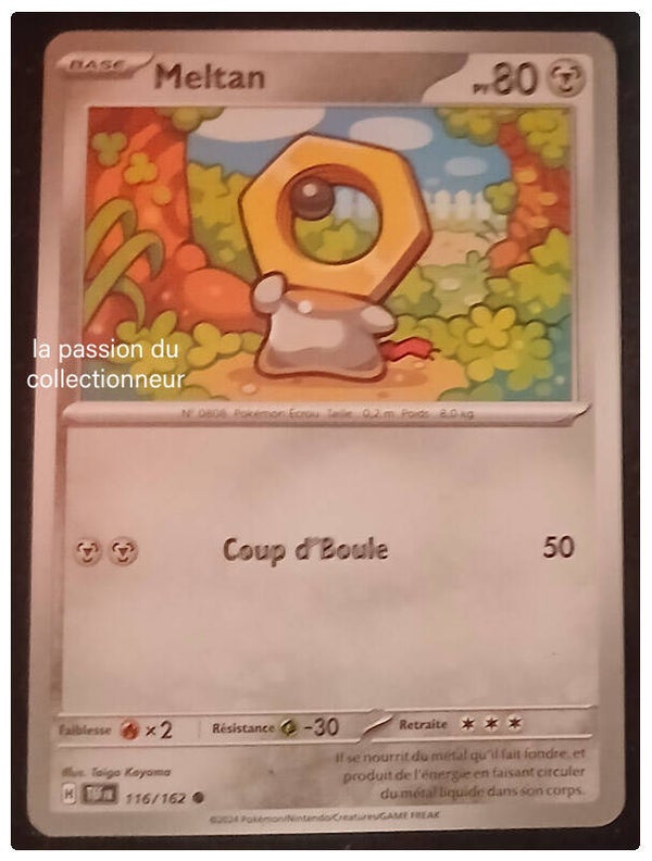 Carte pokémon de Meltan 116/162