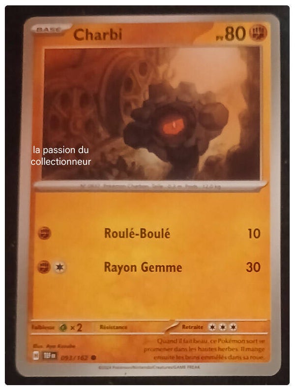 Carte pokémon de Charbi 093/162