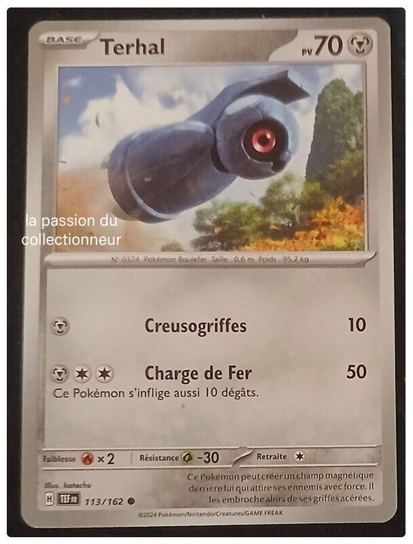 Carte pokémon de Terhal 113/162