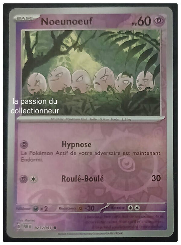 Carte pokémon de Noeunoeuf 023/091