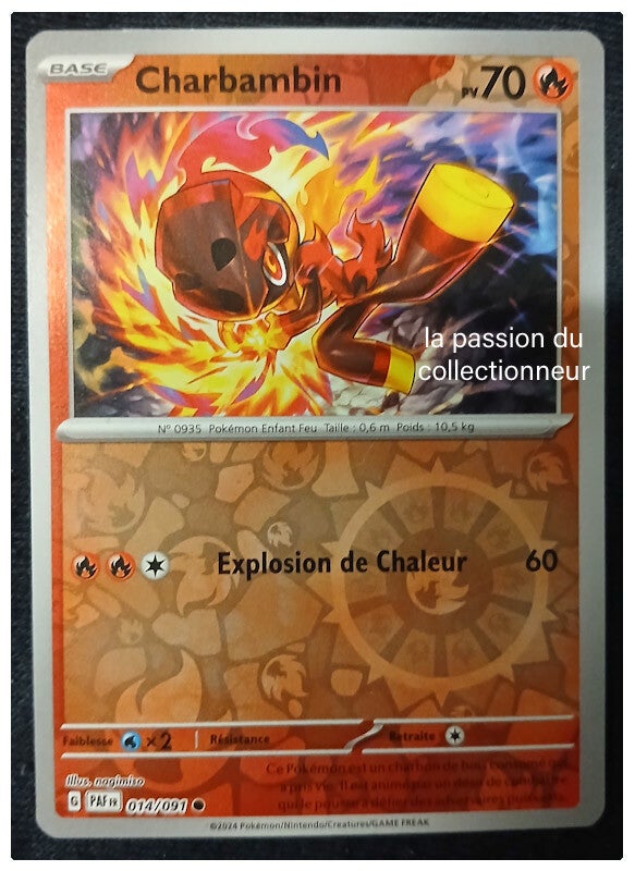 Carte pokémon de Charbambin 014/091