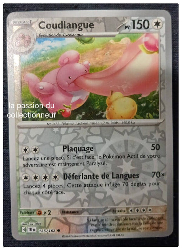 Carte pokémon de Coudlangue 125/162