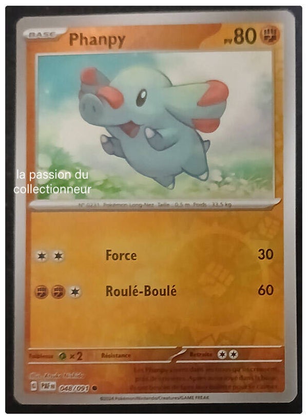 Carte pokémon de Phanpy 048/091