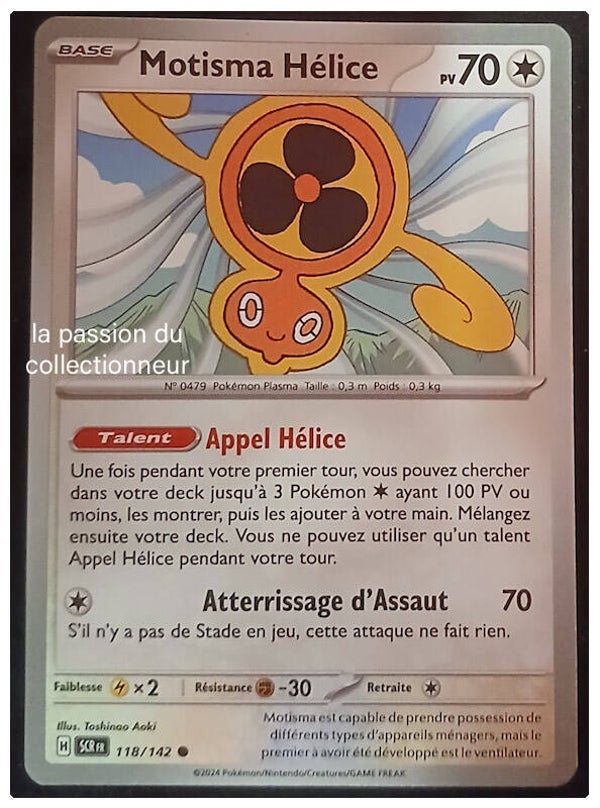 Carte pokémon de Motisma Hélice 118/142