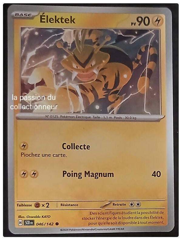 Carte pokémon de Élektek 046/142