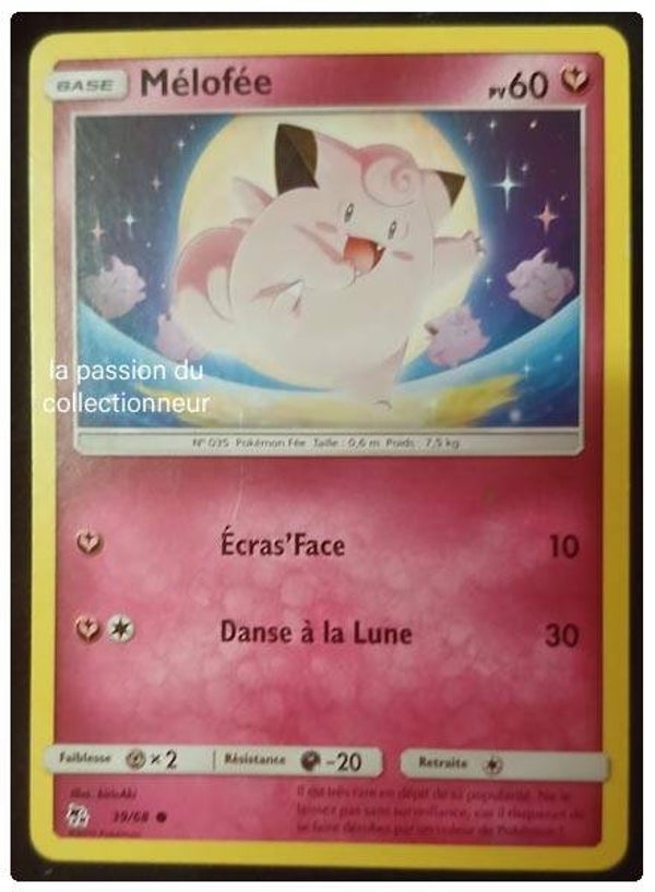 Carte pokémon de Mélofée 39/68