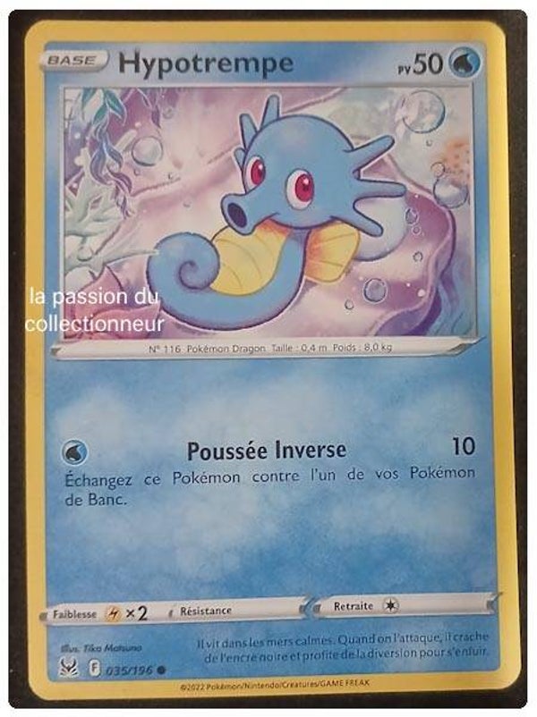 Carte pokémon de Hypotrempe 035/196