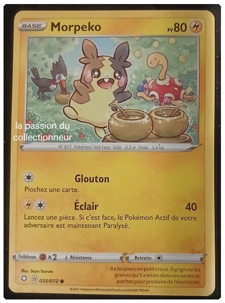 Carte pokémon de Morpeko 035/072