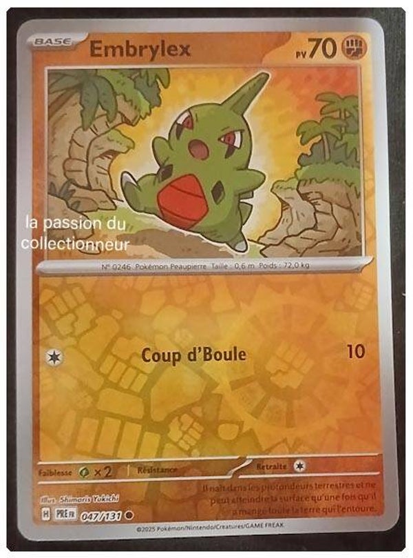 Carte pokémon de Embrylex 047/131