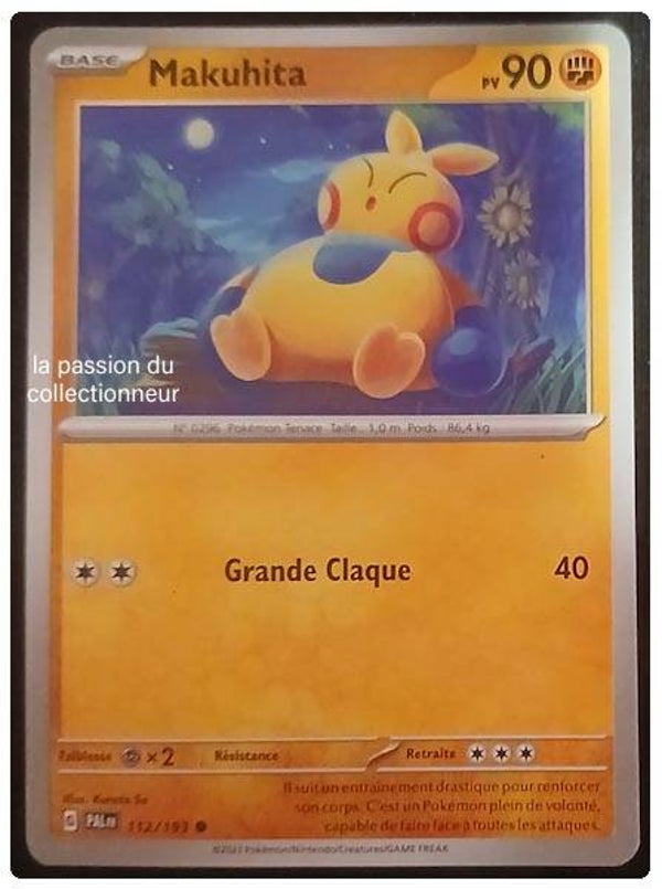 Carte pokémon de Makuhita 112/193