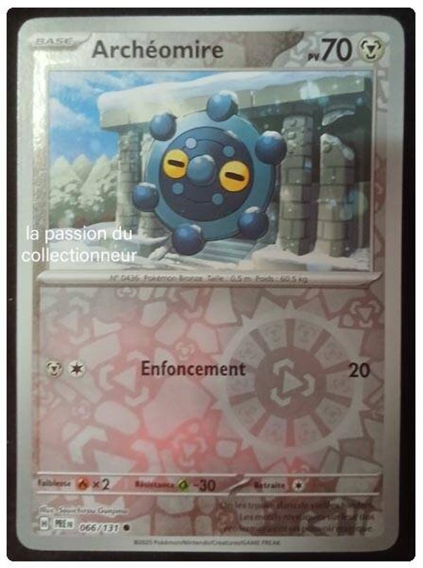 Carte pokémon de Archéomire 066/131