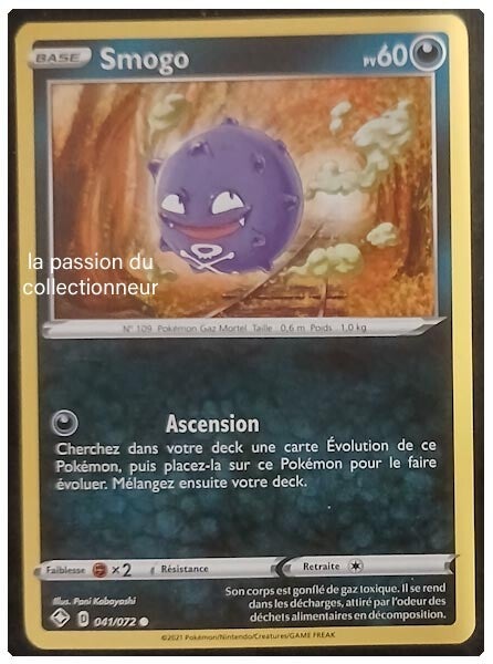 Carte pokémon de Smogo 041/072