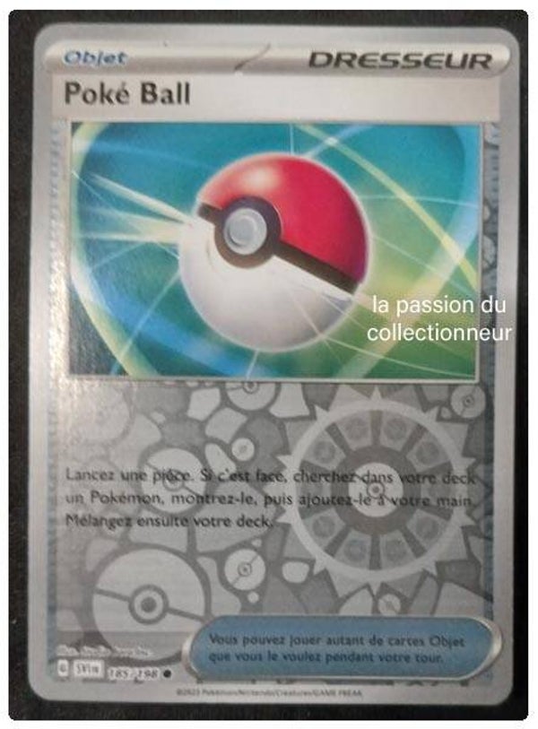 Carte pokémon du Poké Ball 185/198
