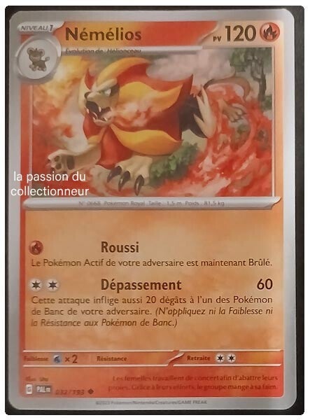 Carte pokémon de Némélios 032/193