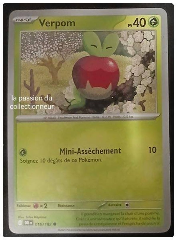 Carte pokémon de Verpom 016/182