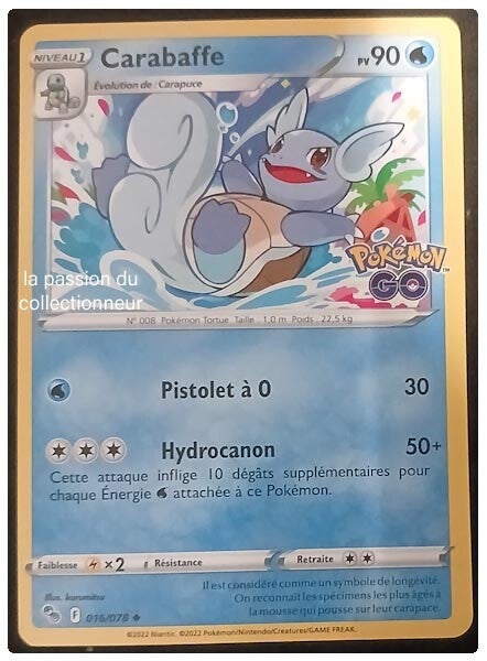 Carte pokémon de Carabaffe 016/078
