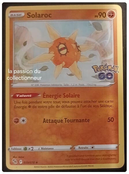 Carte pokémon de Solaroc 039/078