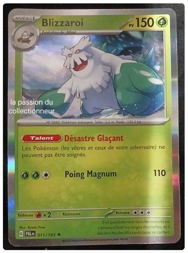 Carte pokémon de Blizzaroi 011/193