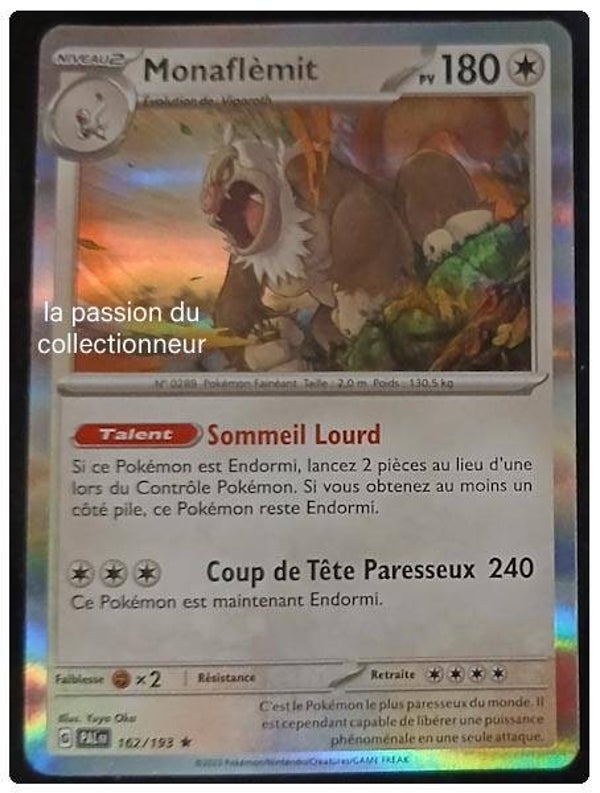 Carte pokémon de Monaflémit 162/193