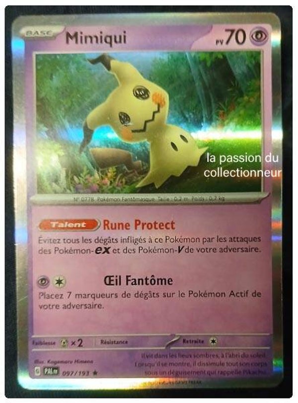 Carte pokémon de Mimiqui 097/193