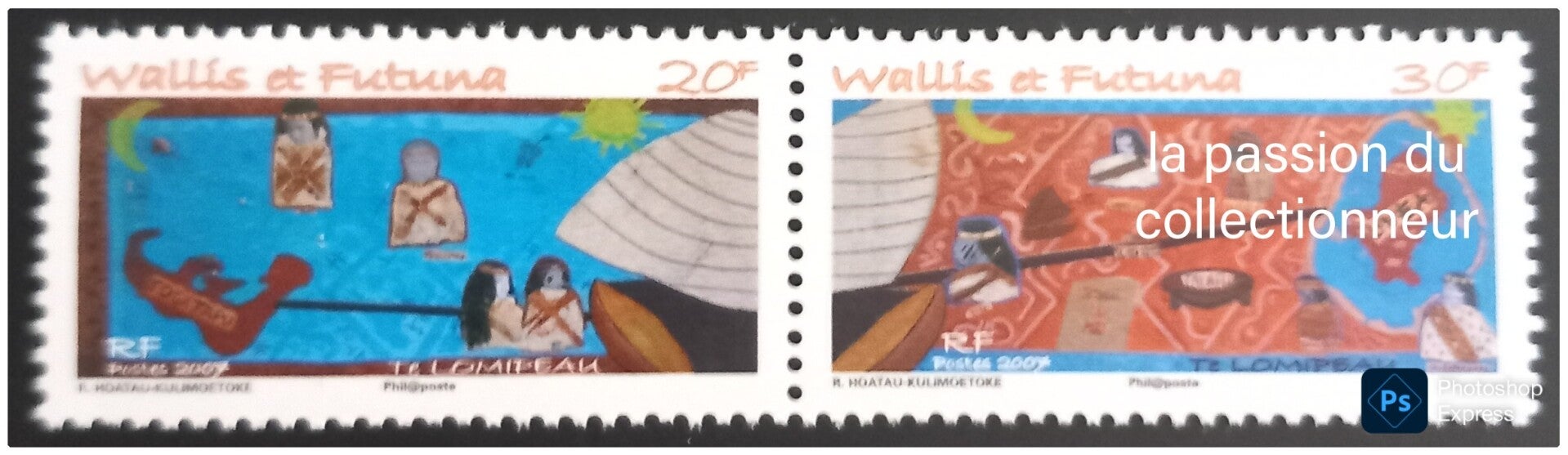 Timbre de Wallis et Futuna neuf numéro 683 et 684