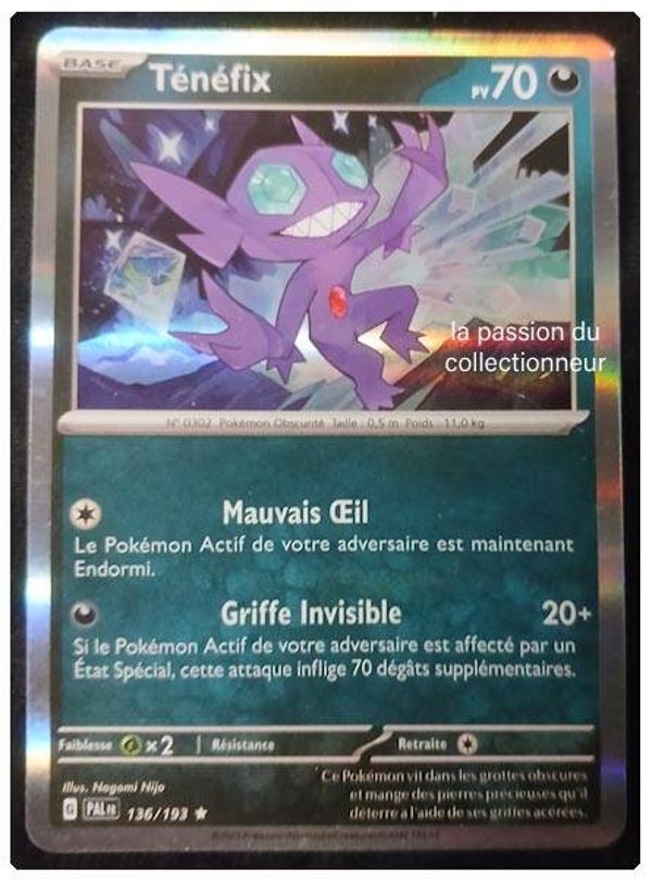 Carte pokémon de Ténéfix 136/193